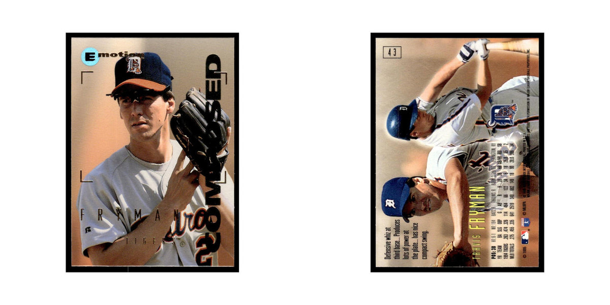 Travis Fryman 1995 SkyBox E-Motion #43 Detroit Tigers Baseball Card NM