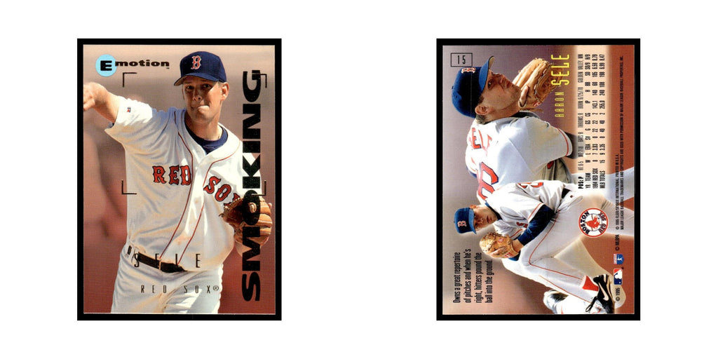 Aaron Sele 1995 SkyBox E-Motion #15 Boston Red Sox Baseball Card NM