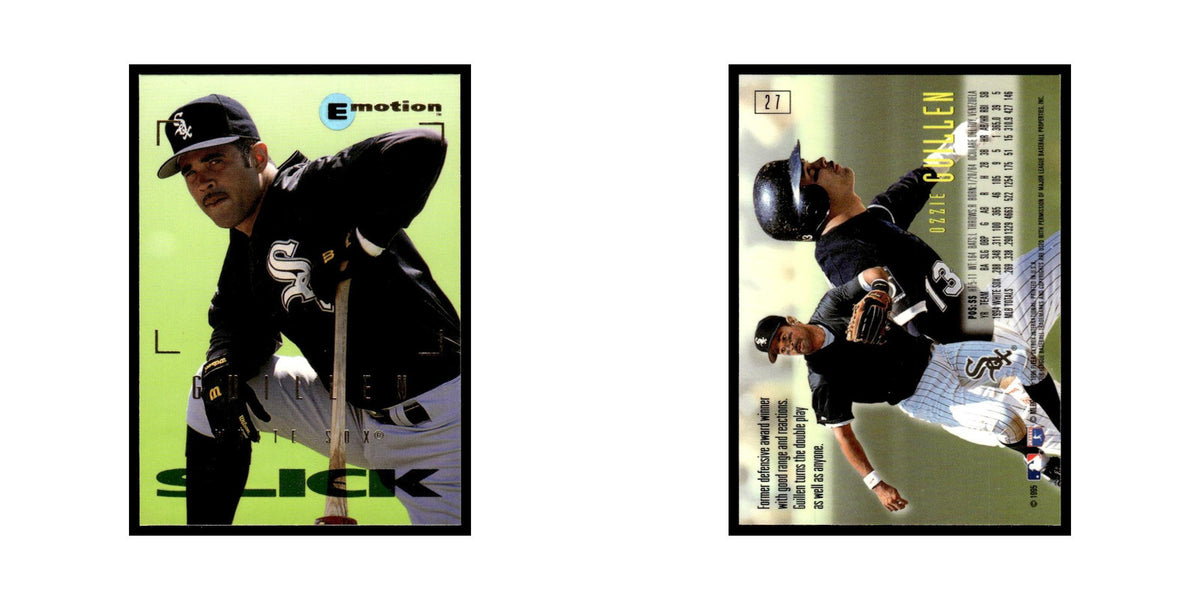 Ozzie Guillen 1995 SkyBox E-Motion #27 Chicago White Sox Baseball Card NM