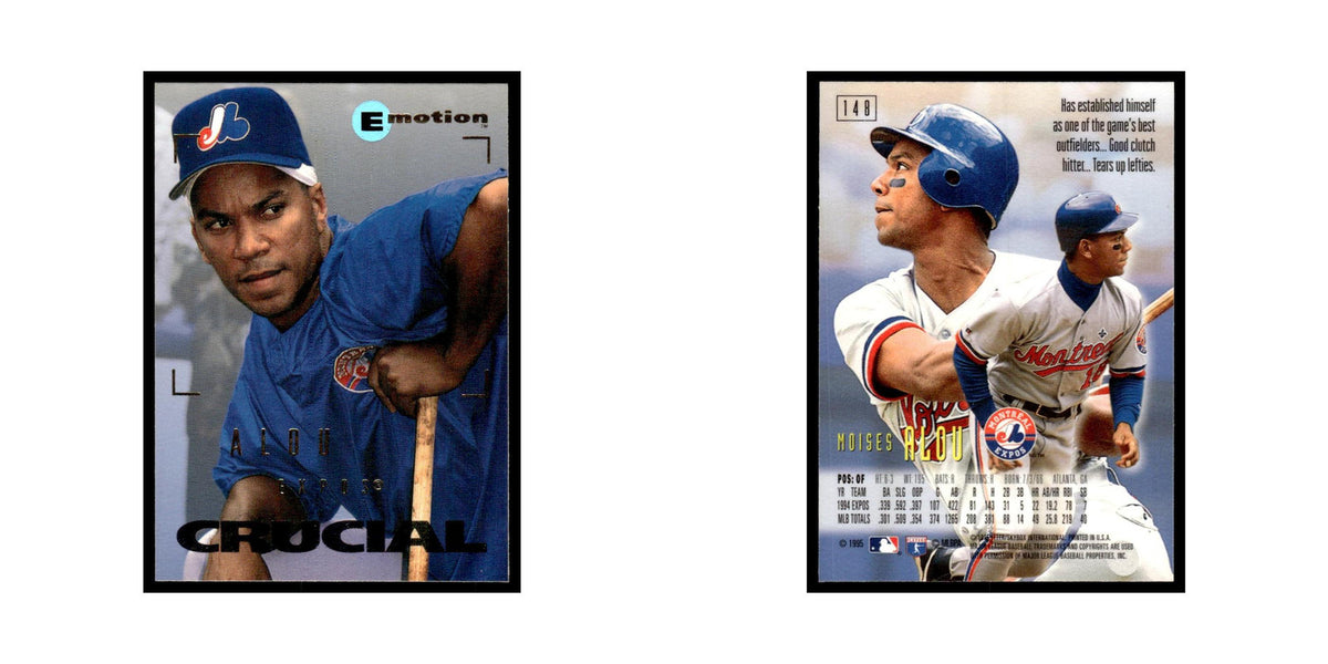 Moises Alou 1995 SkyBox E-Motion #148 Montreal Expos Baseball Card NM
