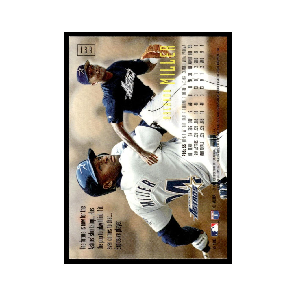 Orlando Miller 1995 SkyBox E-Motion #139 Houston Astros Baseball Card NM