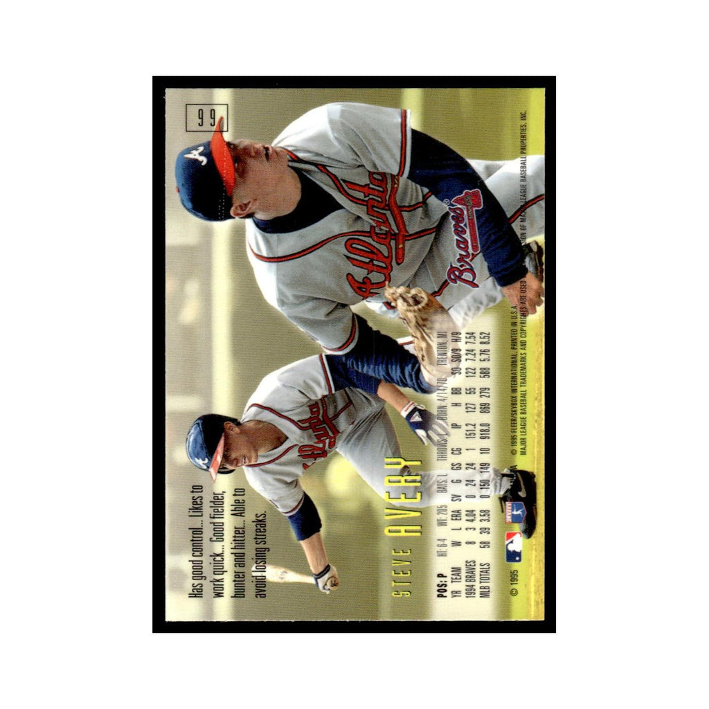 Steve Avery 1995 SkyBox E-Motion #99 Atlanta Braves Baseball Card NM