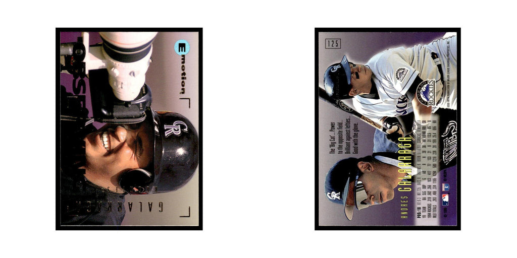 Andres Galarraga 1995 SkyBox E-Motion #125 Colorado Rockies Baseball Card NM