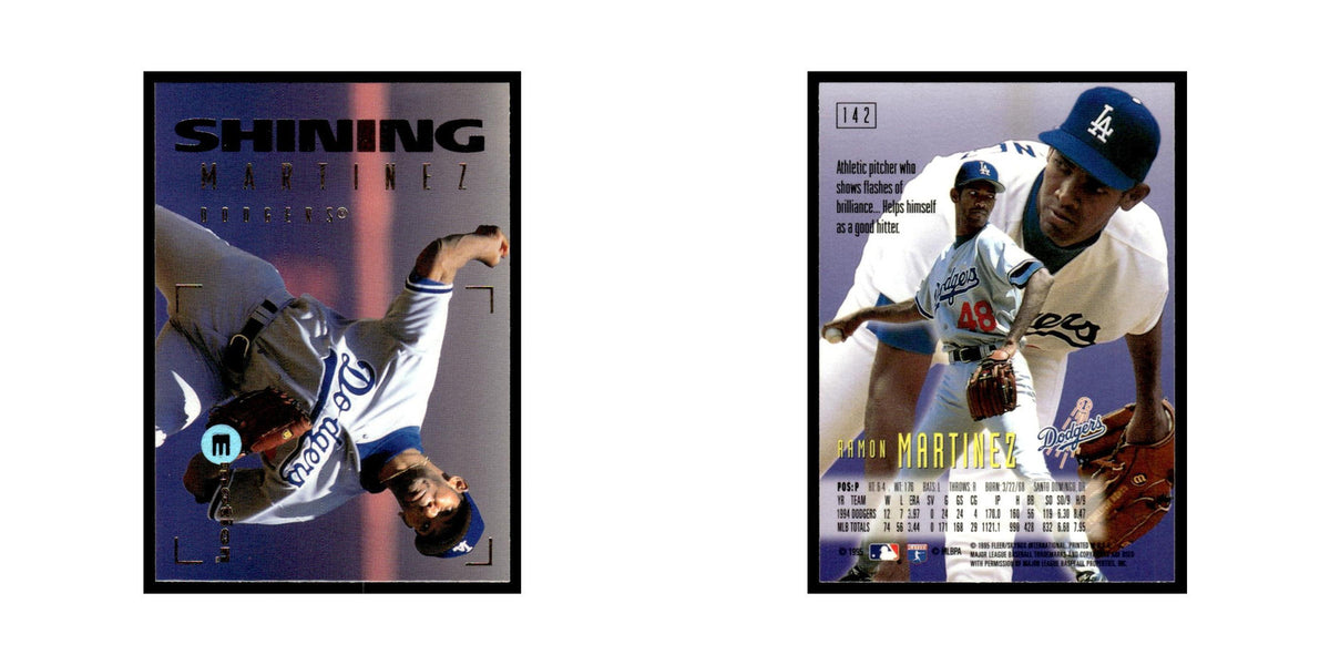 Ramon Martinez 1995 SkyBox E-Motion #142 Los Angeles Dodgers Baseball Card NM