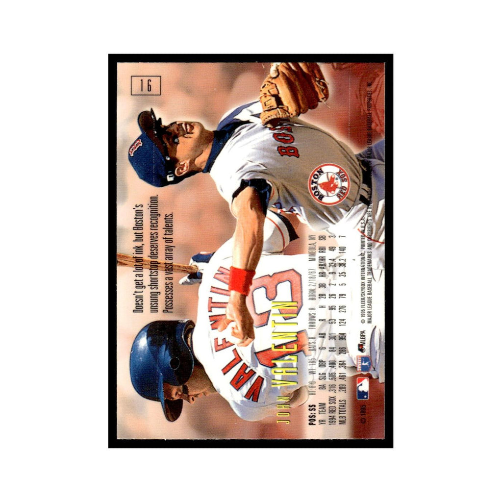 John Valentin 1995 SkyBox E-Motion #16 Boston Red Sox Baseball Card NM