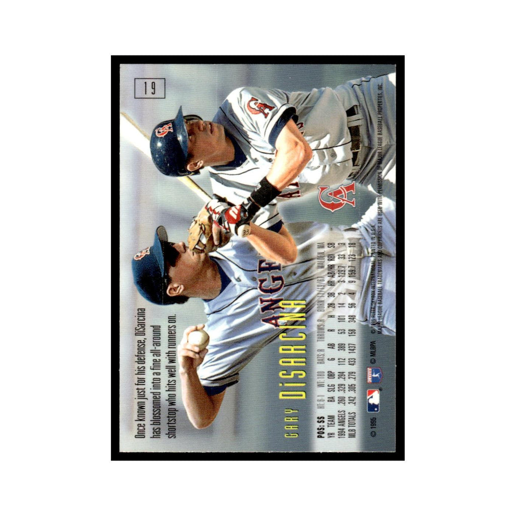 Gary DiSarcina 1995 SkyBox E-Motion #19 California Angels Baseball Card NM
