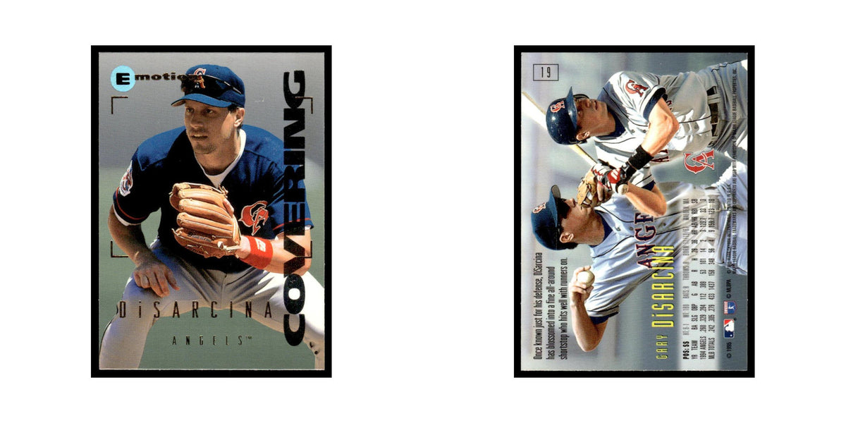 Gary DiSarcina 1995 SkyBox E-Motion #19 California Angels Baseball Card NM