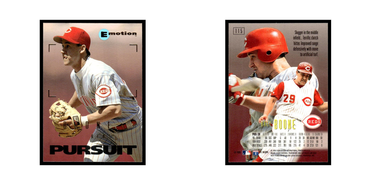 Bret Boone 1995 SkyBox E-Motion #115 Cincinnati Reds Baseball Card NM
