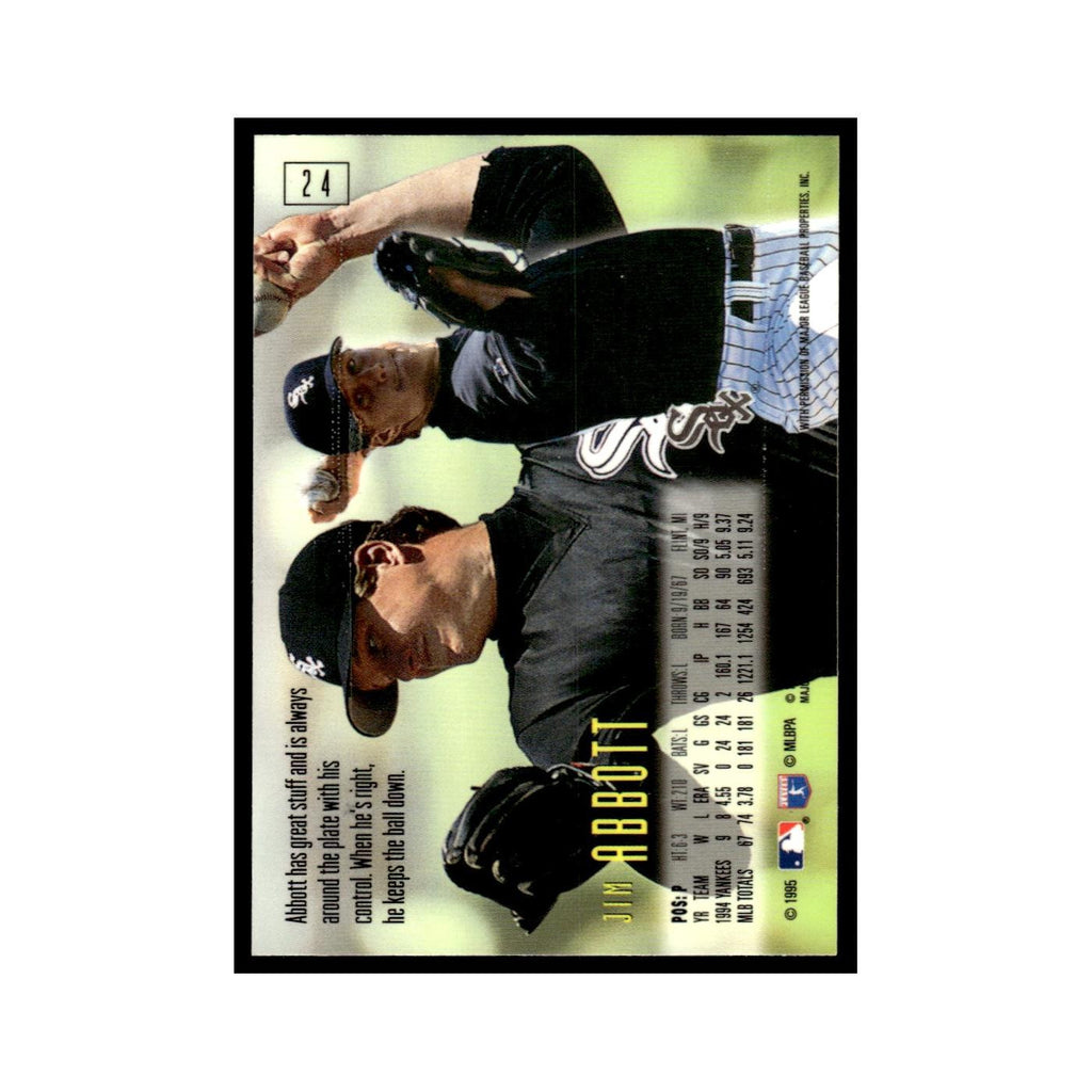 Jim Abbott 1995 SkyBox E-Motion #24 Chicago White Sox Baseball Card NM