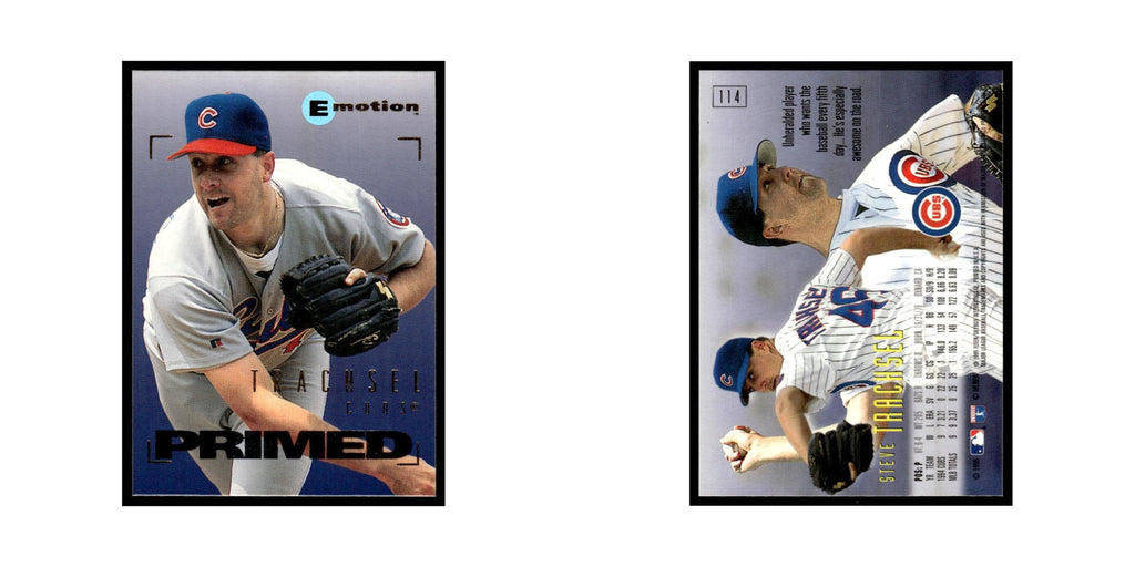 Steve Trachsel 1995 SkyBox E-Motion #114 Chicago Cubs Baseball Card NM