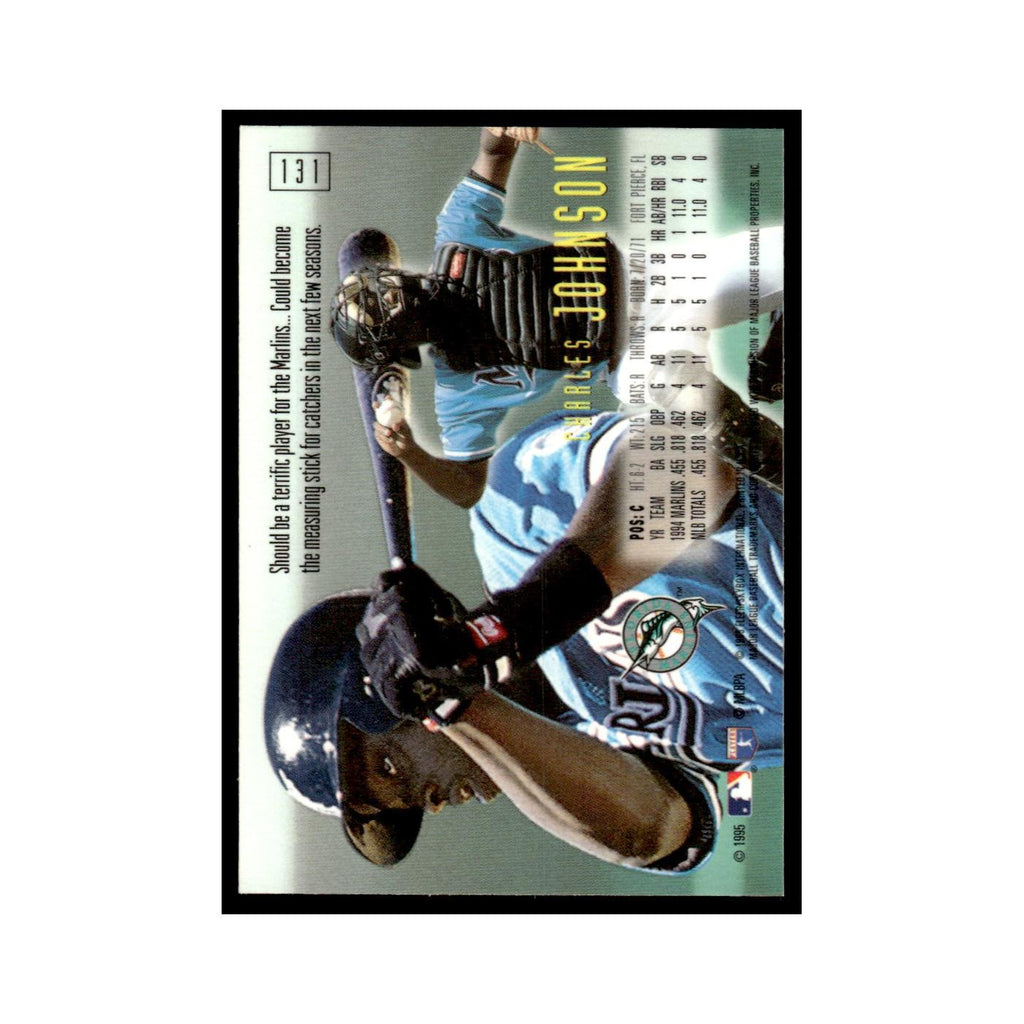 Charles Johnson 1995 SkyBox E-Motion #131 Florida Marlins Baseball Card NM