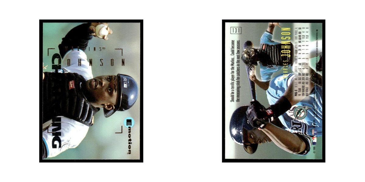 Charles Johnson 1995 SkyBox E-Motion #131 Florida Marlins Baseball Card NM