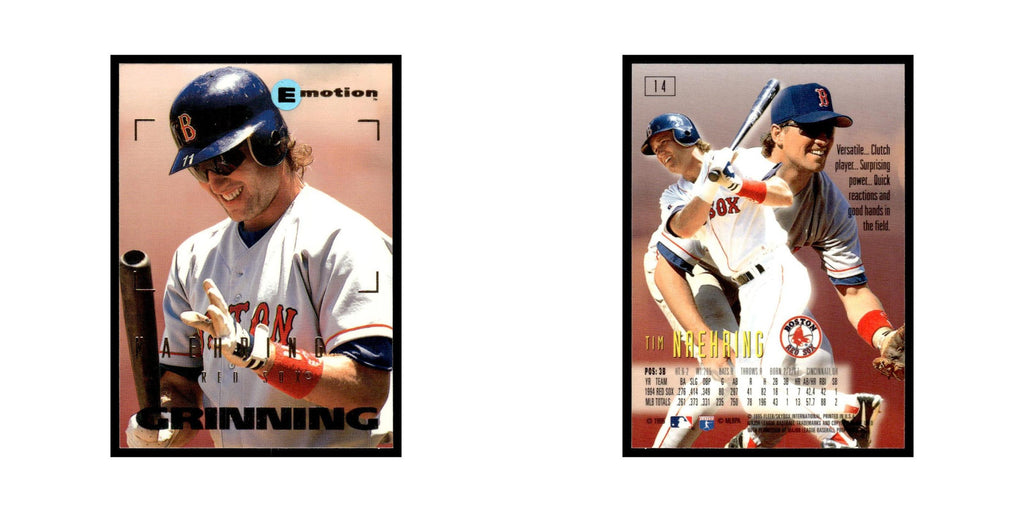 Tim Naehring 1995 SkyBox E-Motion #14 Boston Red Sox Baseball Card NM