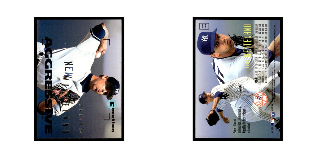 John Wetteland 1995 SkyBox E-Motion #68 New York Yankees Baseball Card NM