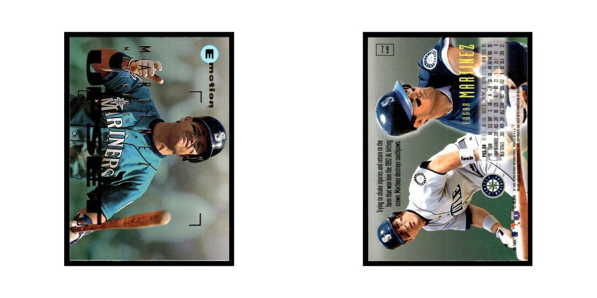 Edgar Martinez 1995 SkyBox E-Motion #79 Seattle Mariners Baseball Card NM
