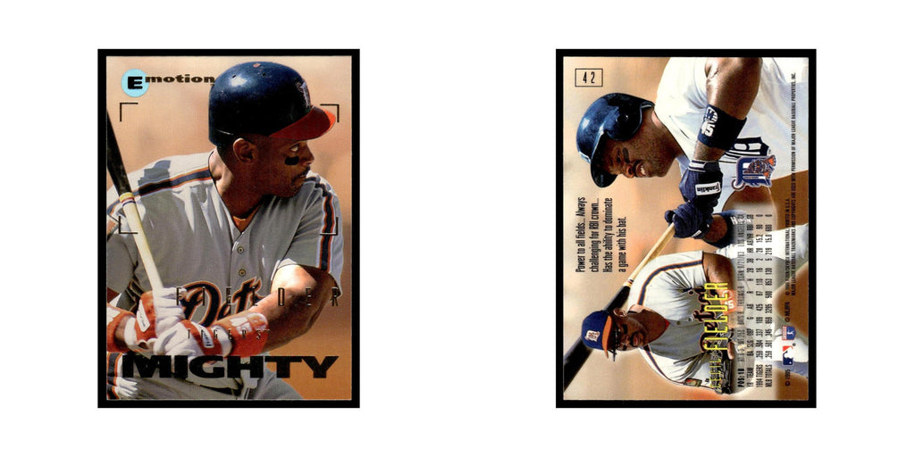 Cecil Fielder 1995 SkyBox E-Motion #42 Detroit Tigers Baseball Card NM