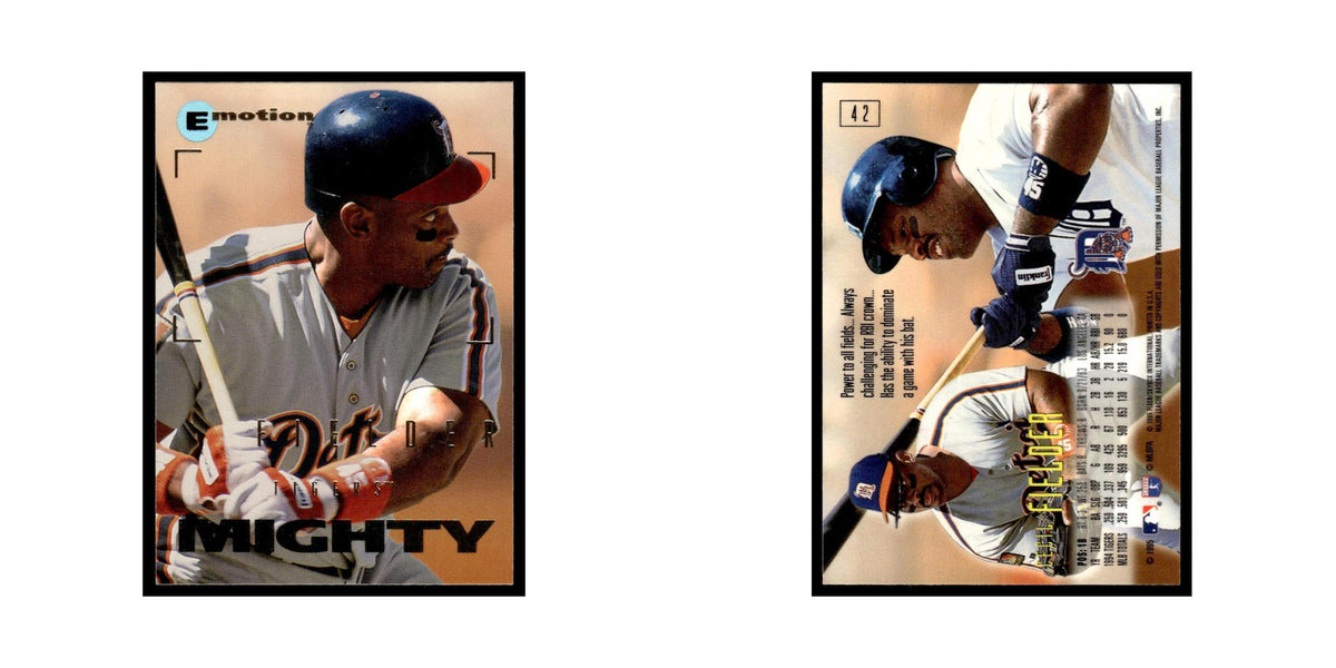 Cecil Fielder 1995 SkyBox E-Motion #42 Detroit Tigers Baseball Card NM