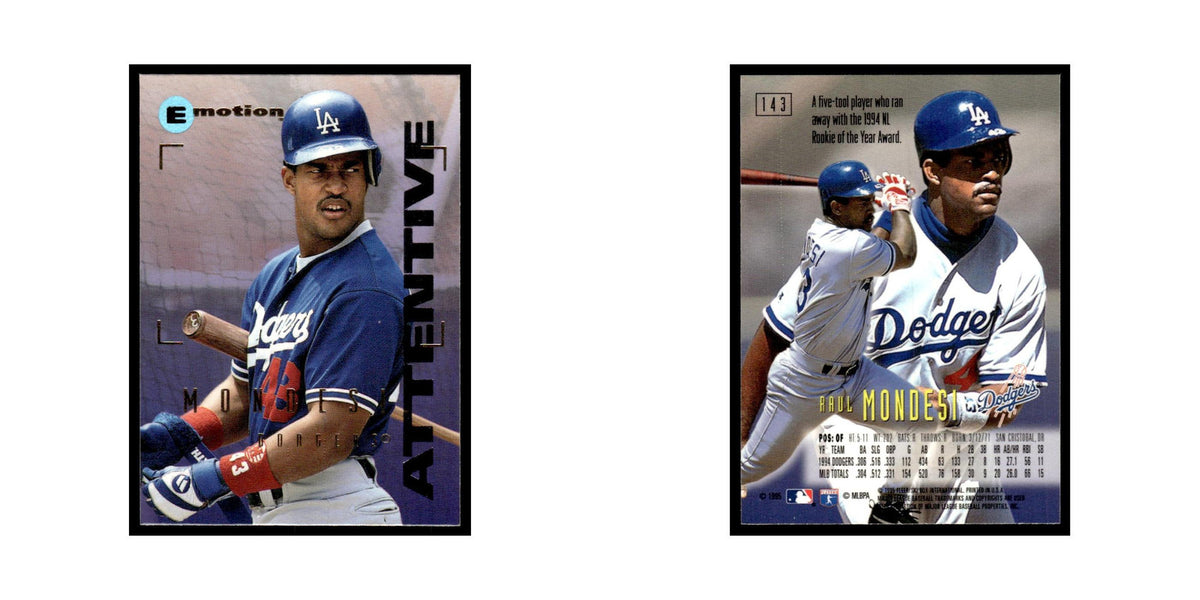 Raul Mondesi 1995 SkyBox E-Motion #143 Los Angeles Dodgers Baseball Card NM