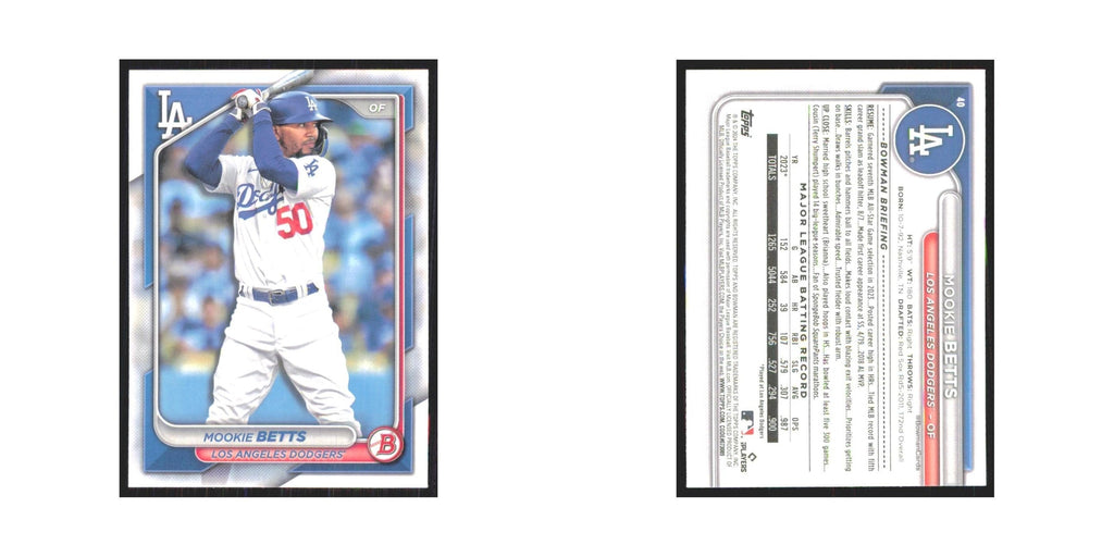 2024 Bowman Mookie Betts Dodgers #40