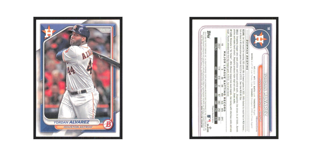 2024 Bowman Yordan Alvarez Astros #53