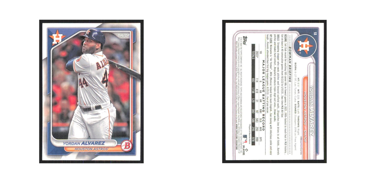 2024 Bowman Yordan Alvarez Astros #53