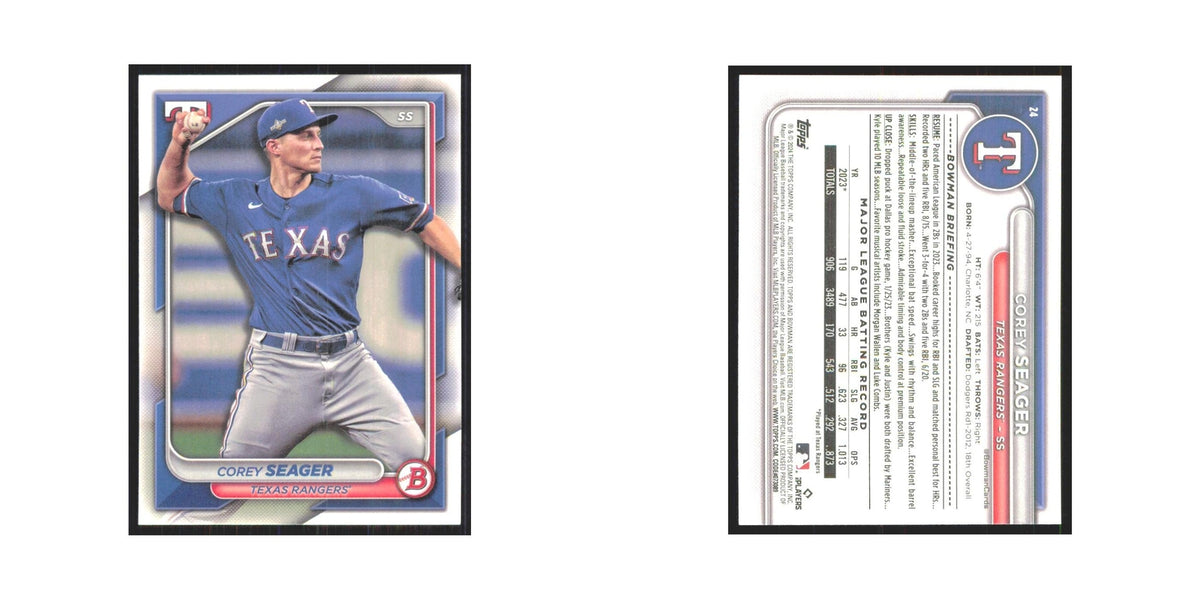 2024 Bowman Corey Seager Rangers #24