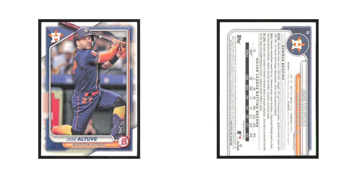 2024 Bowman Jose Altuve Astros #73