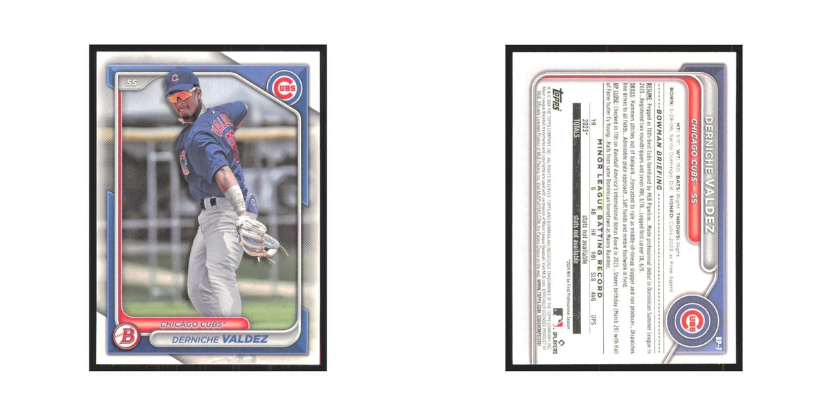2024 Bowman Prospects Derniche Valdez Cubs #BP-7