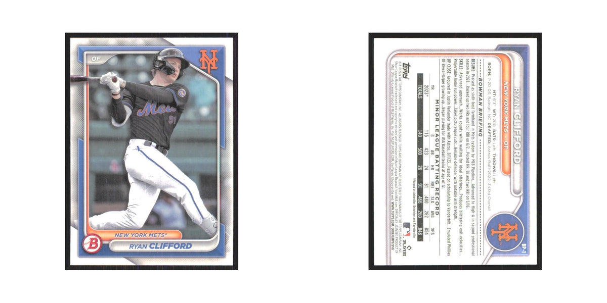 2024 Bowman Prospects Ryan Clifford Mets #BP-1