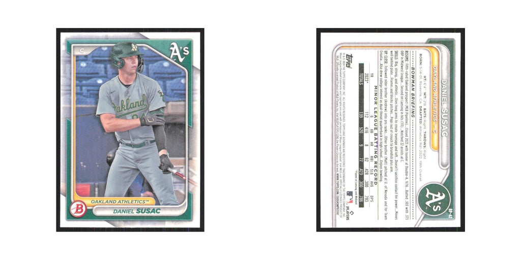 2024 Bowman Prospects Daniel Susac Athletics #BP-42