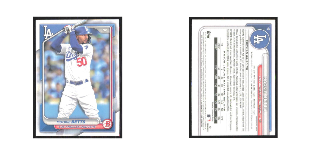 2024 Bowman Mookie Betts Dodgers #40