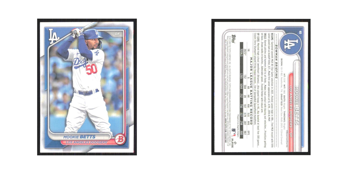 2024 Bowman Mookie Betts Dodgers #40