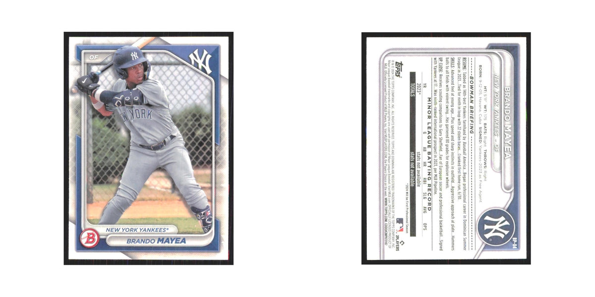 2024 Bowman Prospects Brando Mayea Yankees #BP-84
