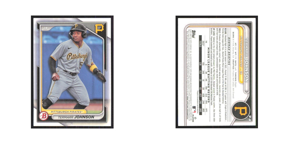 2024 Bowman Prospects Termarr Johnson Pirates #BP-24