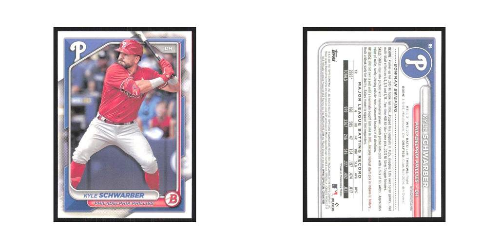 2024 Bowman Kyle Schwarber Phillies #89
