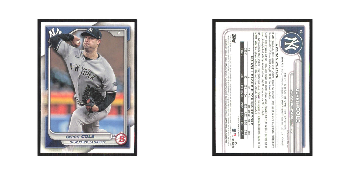 2024 Bowman Gerrit Cole Yankees #60