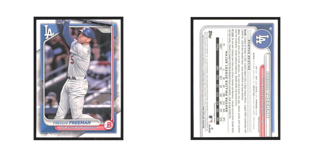 2024 Bowman Freddie Freeman Dodgers #9