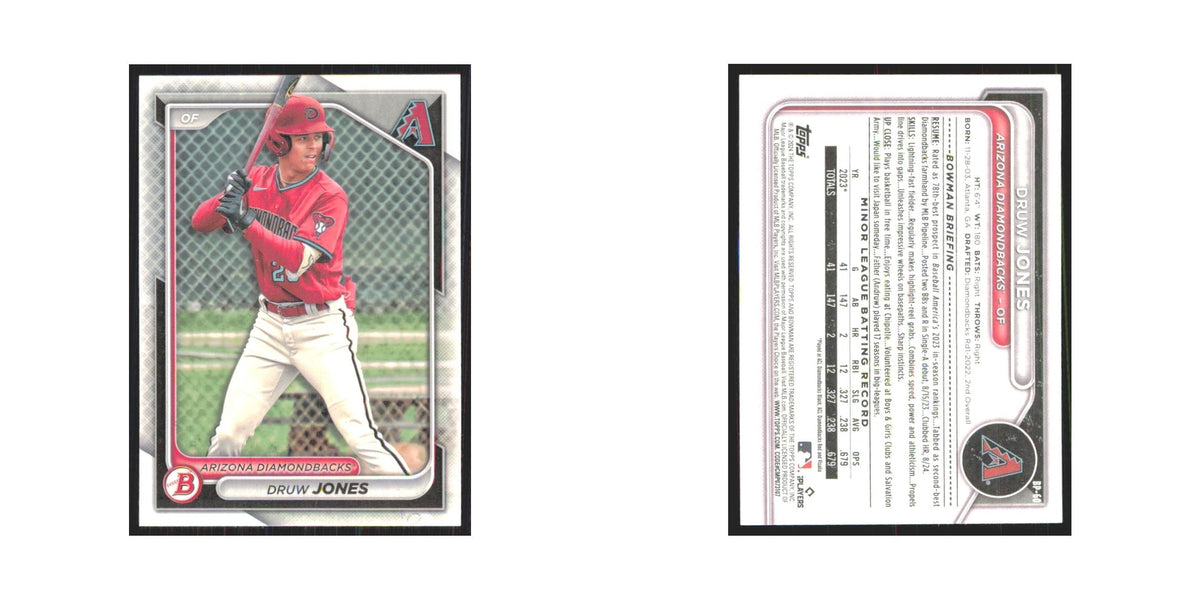 2024 Bowman Prospects Druw Jones Diamondbacks #BP-60