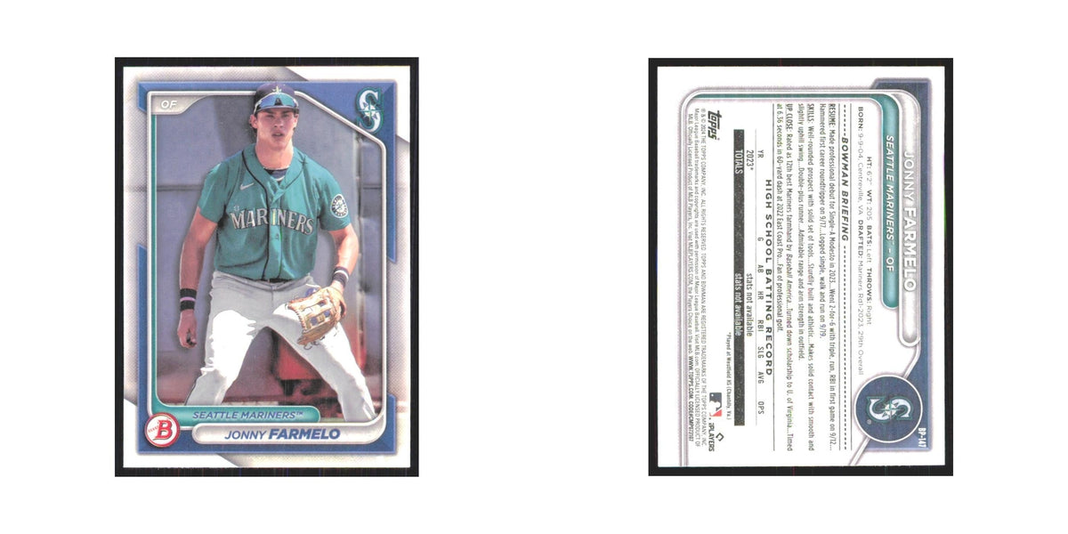 2024 Bowman Prospects Jonny Farmelo Mariners #BP-147