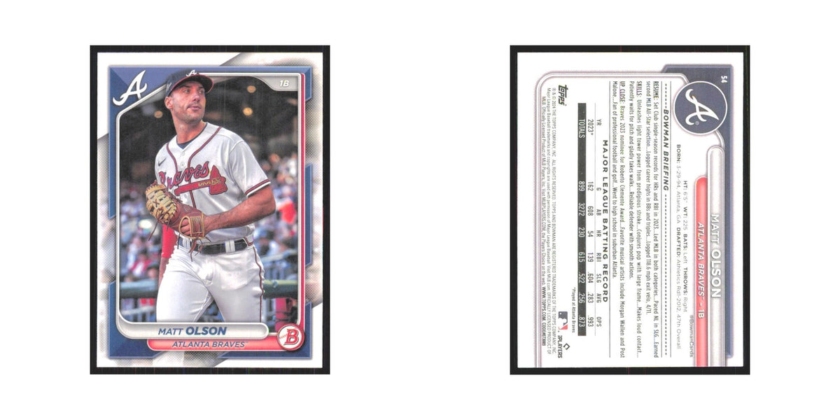 2024 Bowman Matt Olson Braves #54