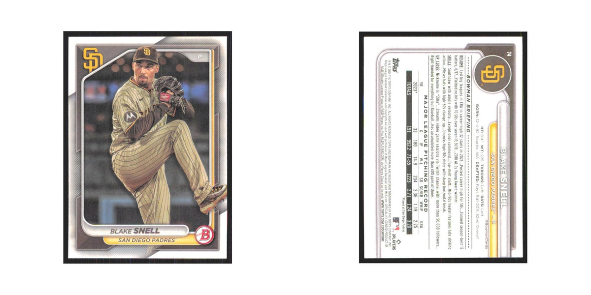2024 Bowman Blake Snell Padres #74
