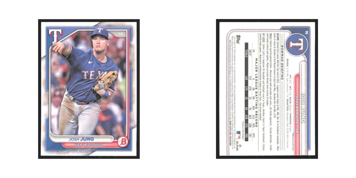 2024 Bowman Josh Jung Rangers #98