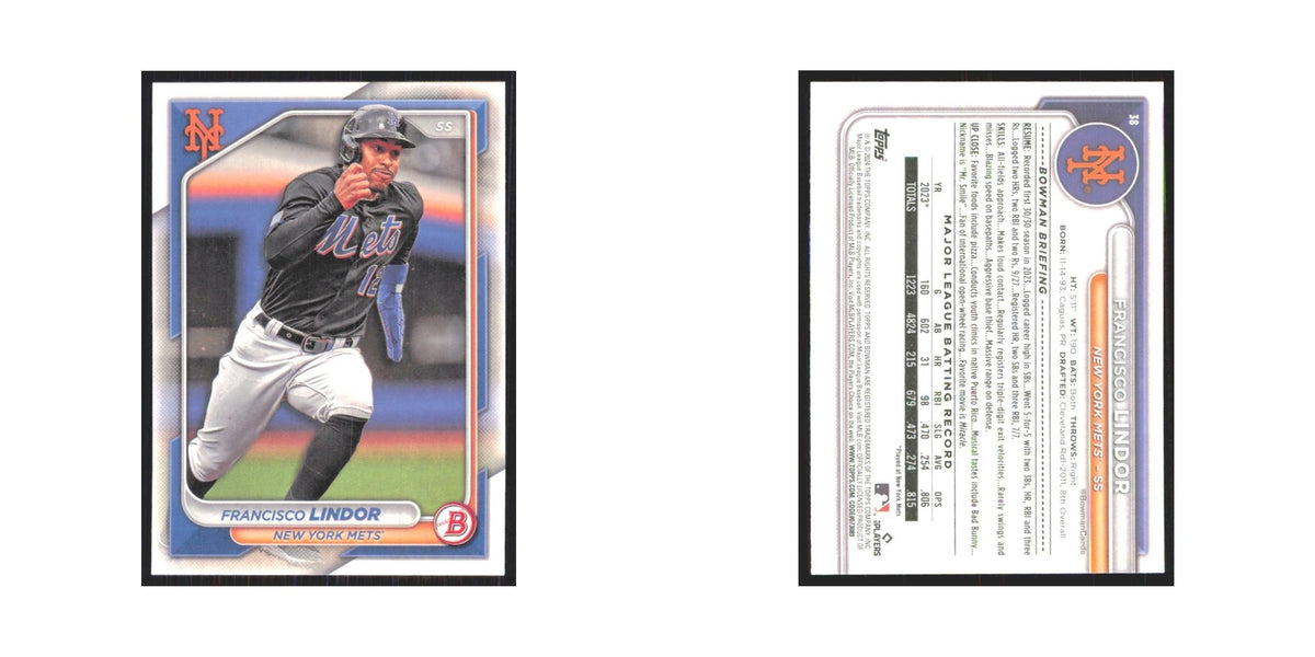 2024 Bowman Francisco Lindor Mets #38