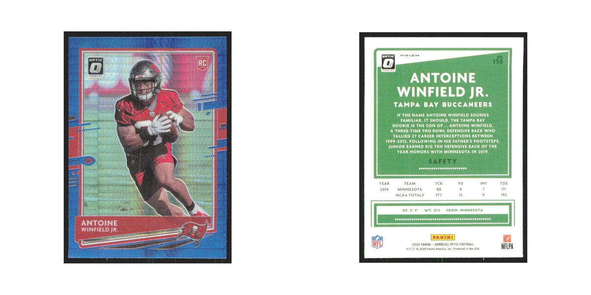 2020 Donruss Optic Blue Scope Antoine Winfield Jr. Buccaneers #138