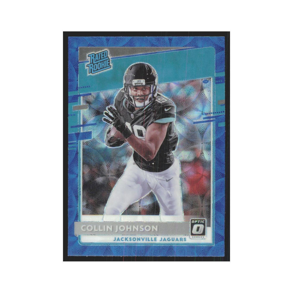 2020 Donruss Optic Blue Scope Collin Johnson RC Jaguars #197