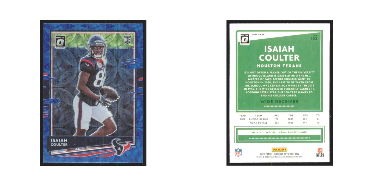 2020 Donruss Optic Blue Scope Isaiah Coulter RC Texans #132