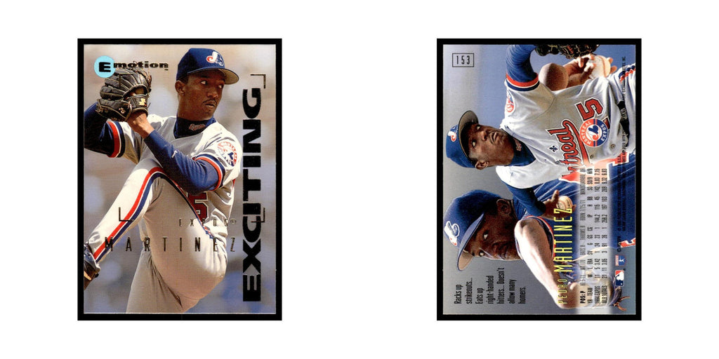 Pedro Martinez 1995 SkyBox E-Motion #153 Montreal Expos Baseball Card NM