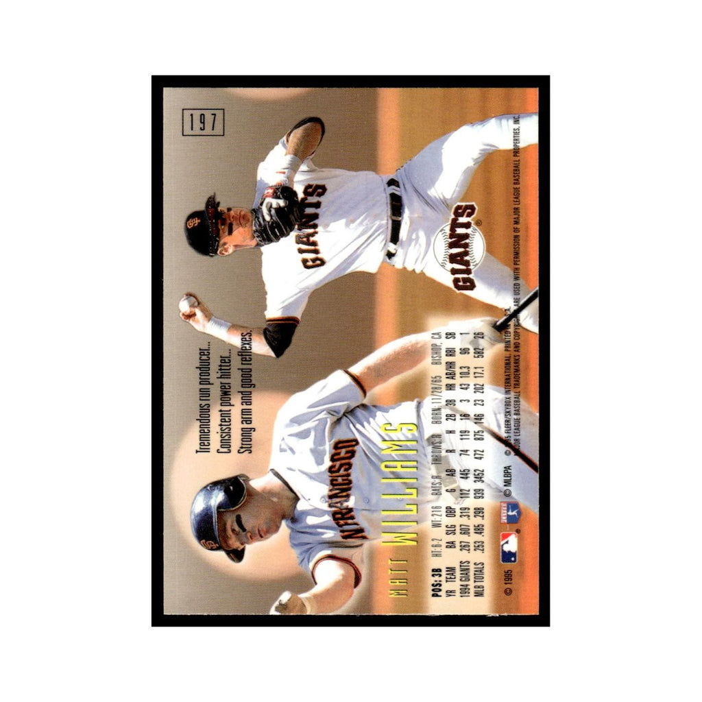 Matt Williams 1995 SkyBox E-Motion #197 San Francisco Giants Baseball Card NM