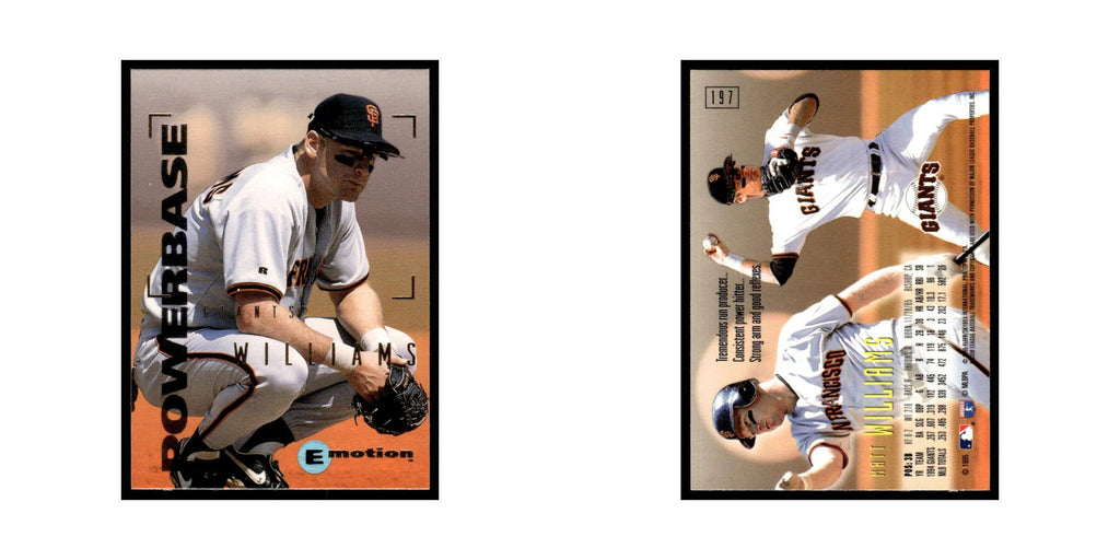 Matt Williams 1995 SkyBox E-Motion #197 San Francisco Giants Baseball Card NM