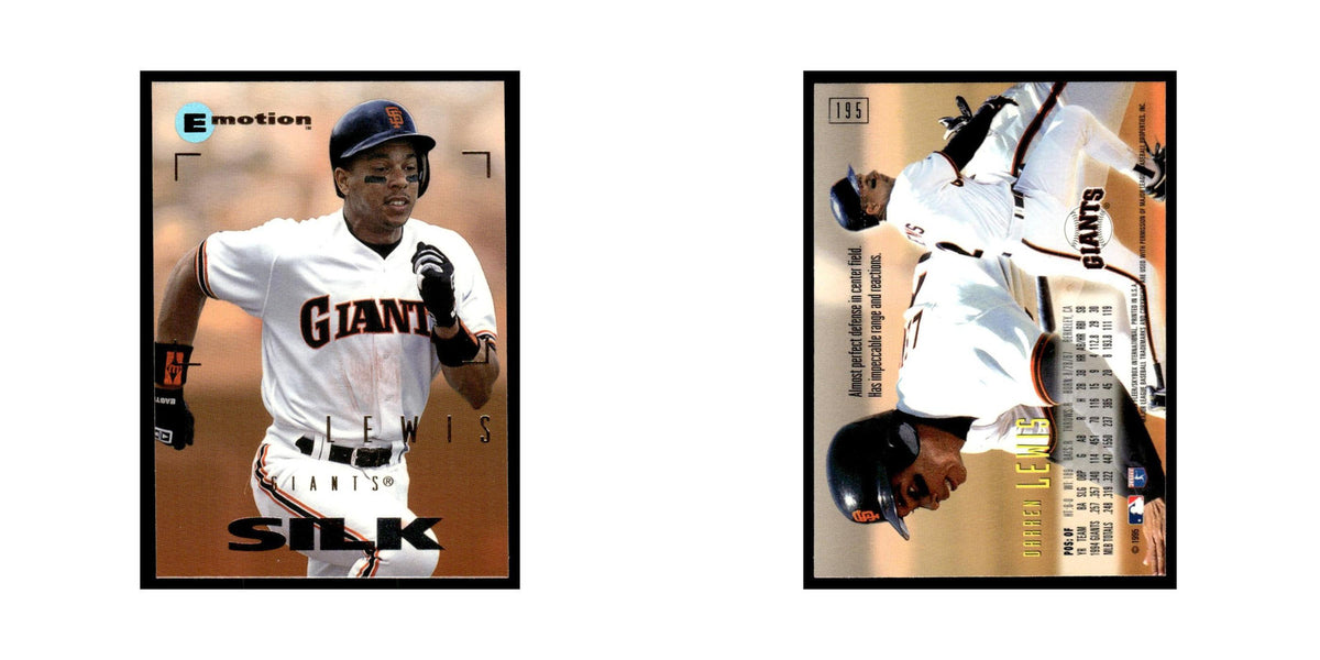 Darren Lewis 1995 SkyBox E-Motion #195 San Francisco Giants Baseball Card NM